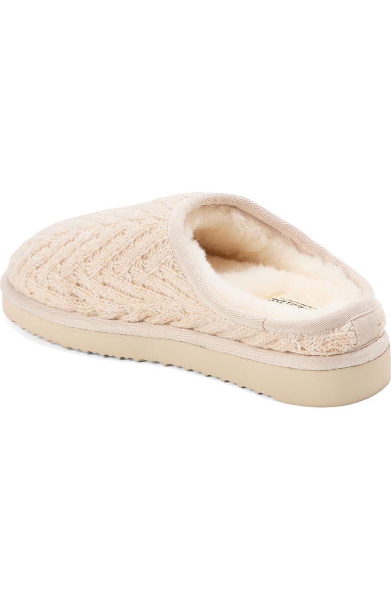 DEARFOAMS Fireside Greta Genuine Shearling Knit Clog Slipper, Alternate, color,