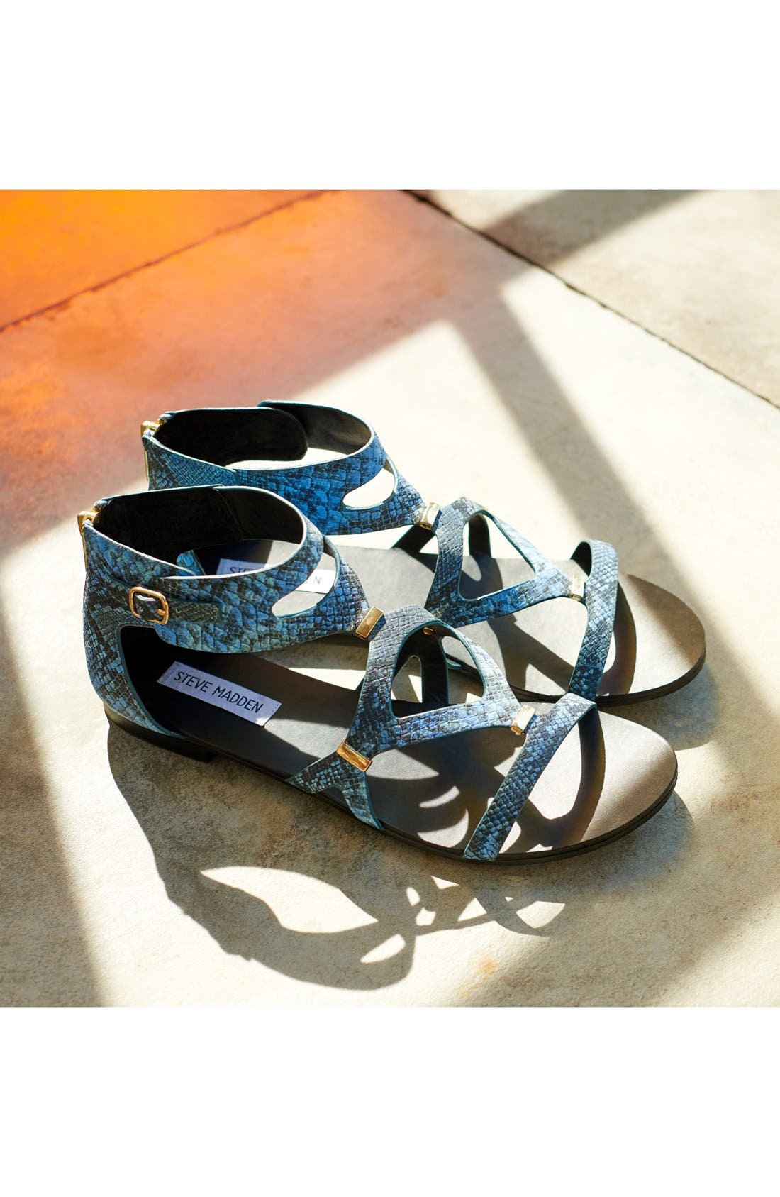 'Comly' Gladiator Sandal, Alternate, color, GOLD SNAKE