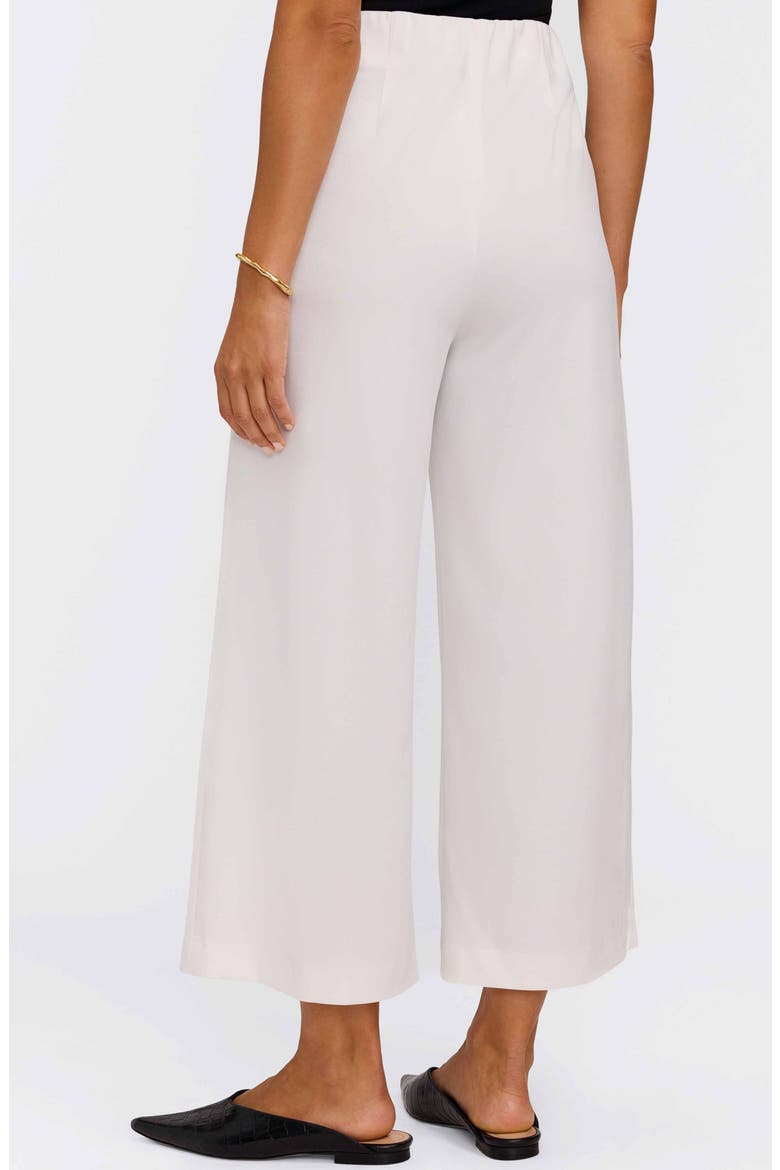 Arlette Wide Leg Crop Crepe Pants, Alternate, color, ECRU BEIGE
