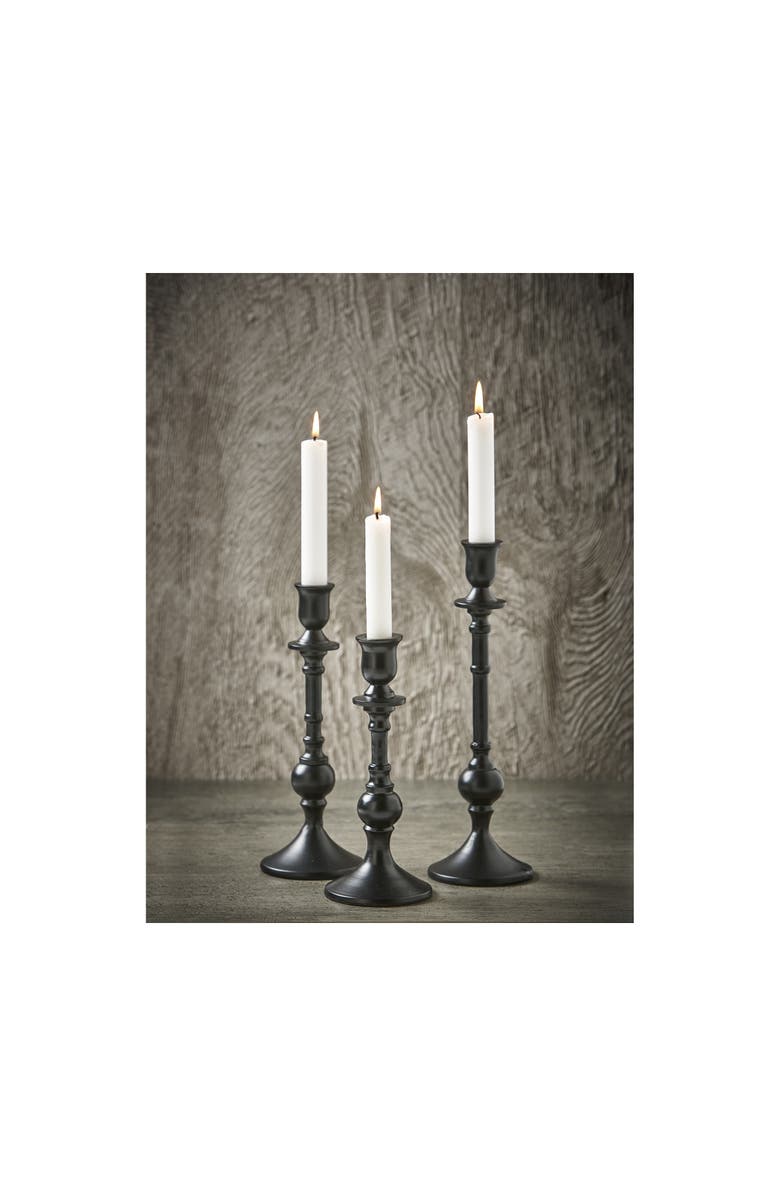 tag Westport Black Cast Aluminum Taper Candle Holder Medium, Alternate, color, Black