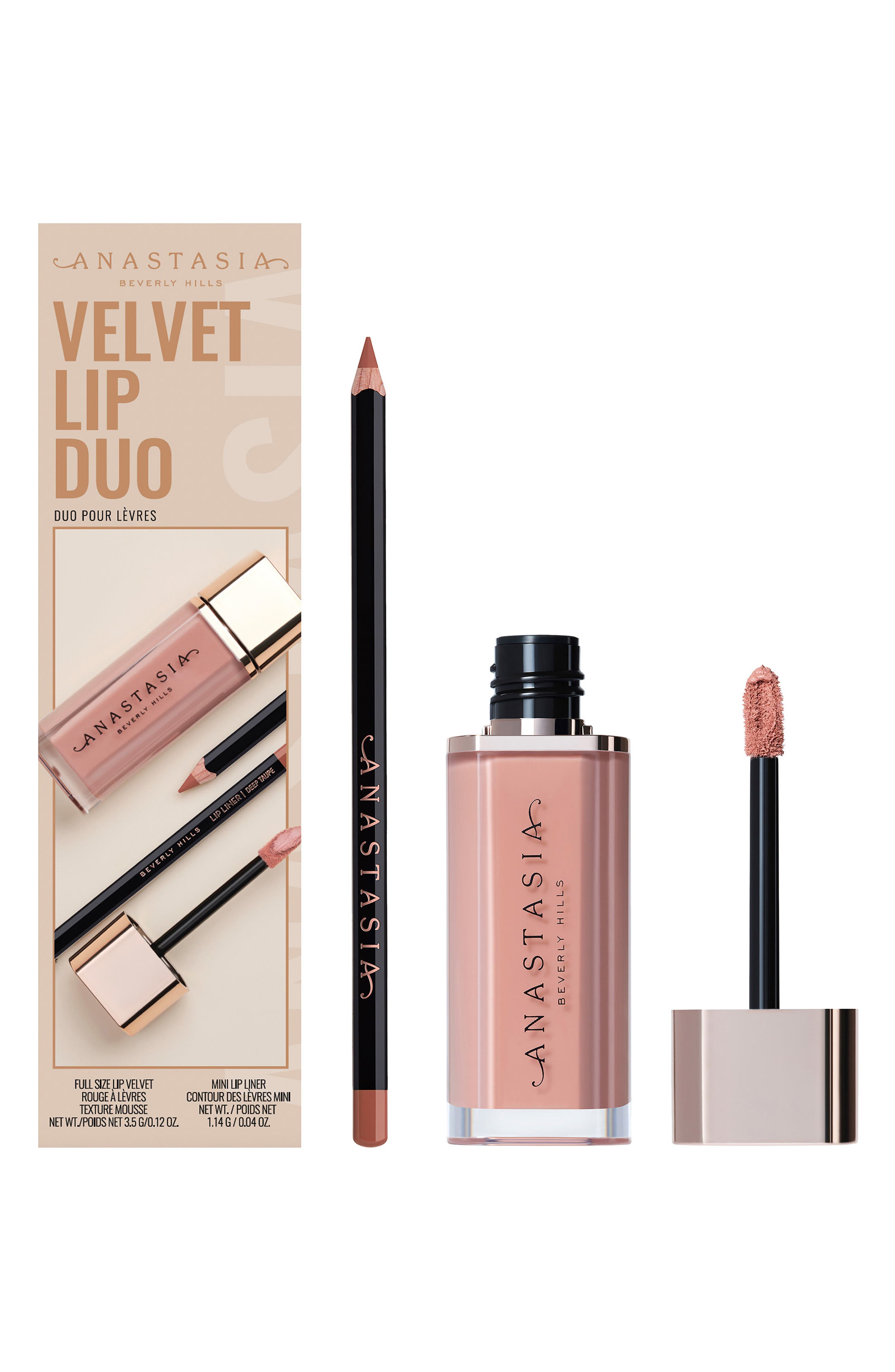 Anastasia Beverly Hills Velvet Lip Duo (Limited Edition) $22 Value in Taupe 