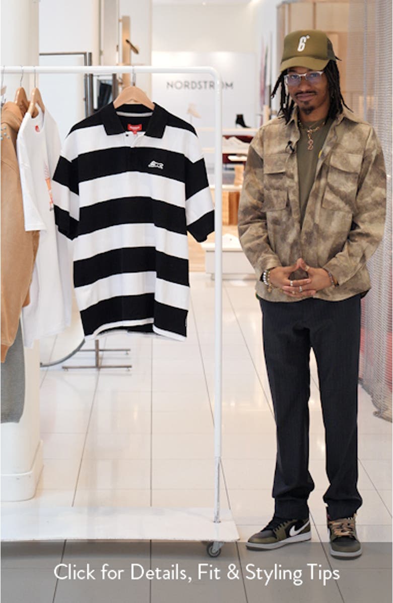 Big Dripper Stripe Polo, sales video thumbnail