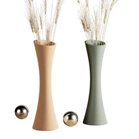 Spiral Rose Vase, No Waterproof Insert