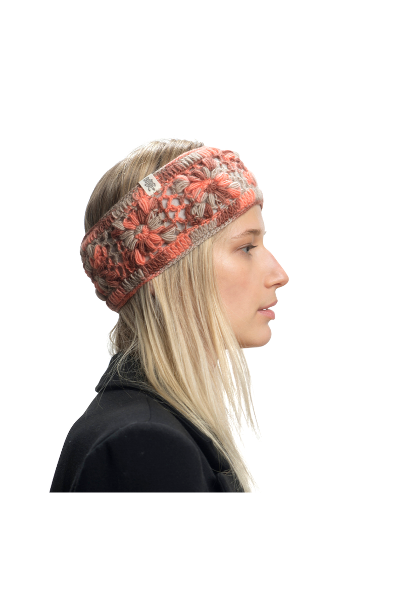 Flower Crochet Headband- MULTI's, Alternate, color, White Multi