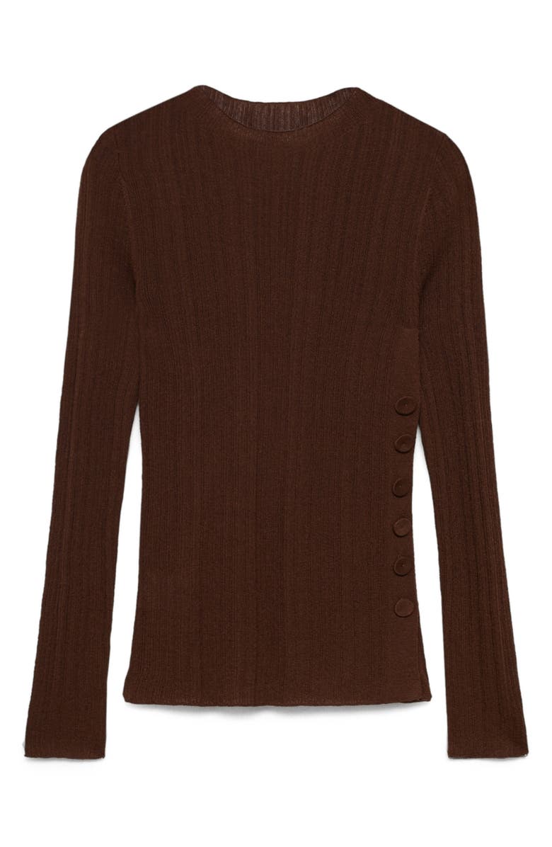 MANGO Semitransparent Rib Sweater, Alternate, color,