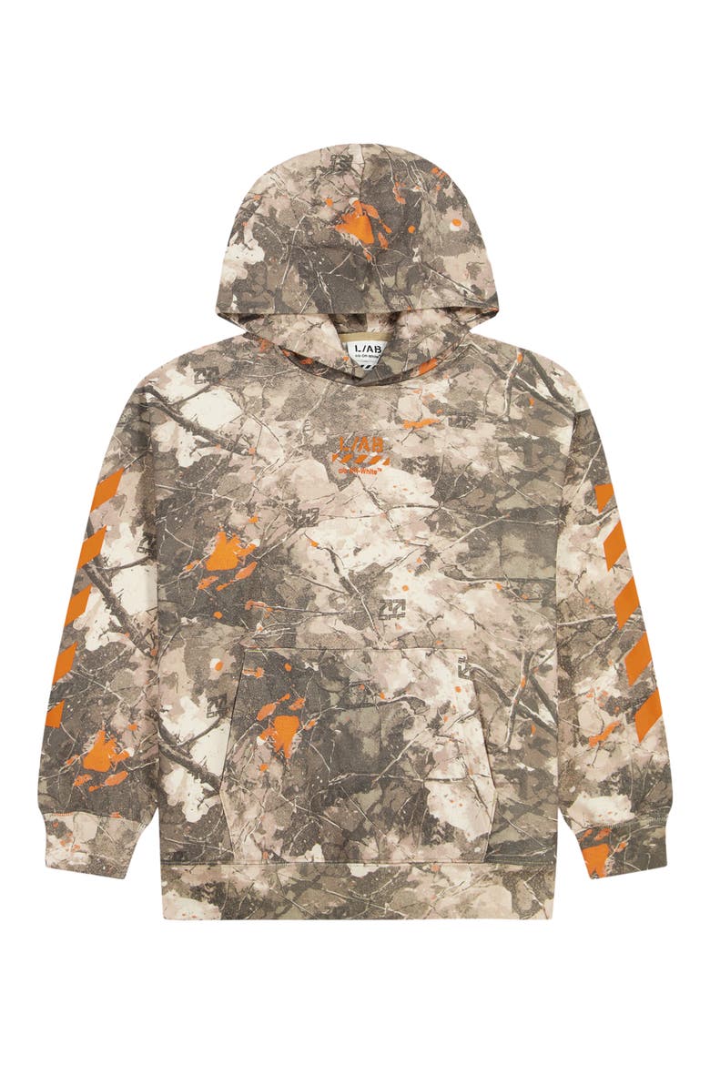 Kids' Camo Printed Diag Hoodie, Main, color, CORNSTALK