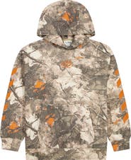 Off-White Kids' Camo Printed Diag Hoodie