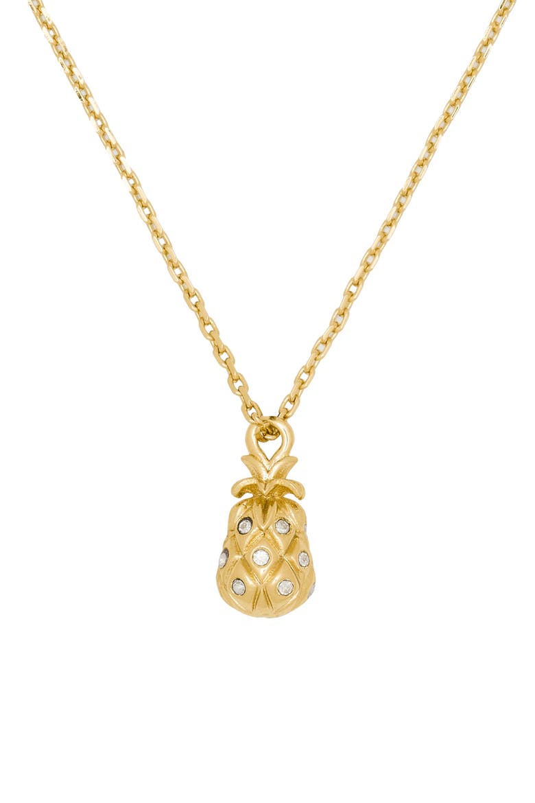 stay sweet pendant necklace, Main, color, CLEAR/ GOLD