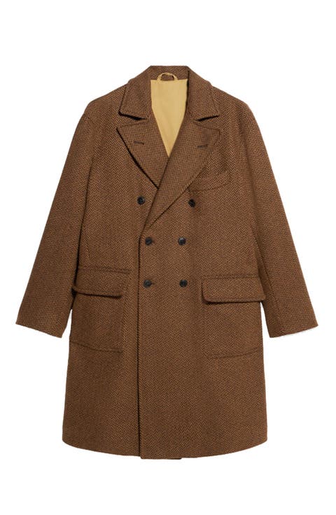 Serwilliam1 Tweed Double-Breasted Coat