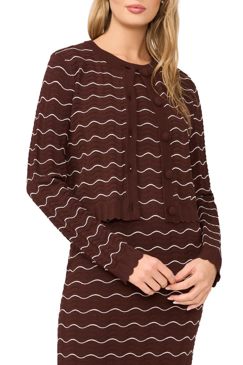 Sherry Ripple Scallop Cardigan, Main, color, FIREPLACE