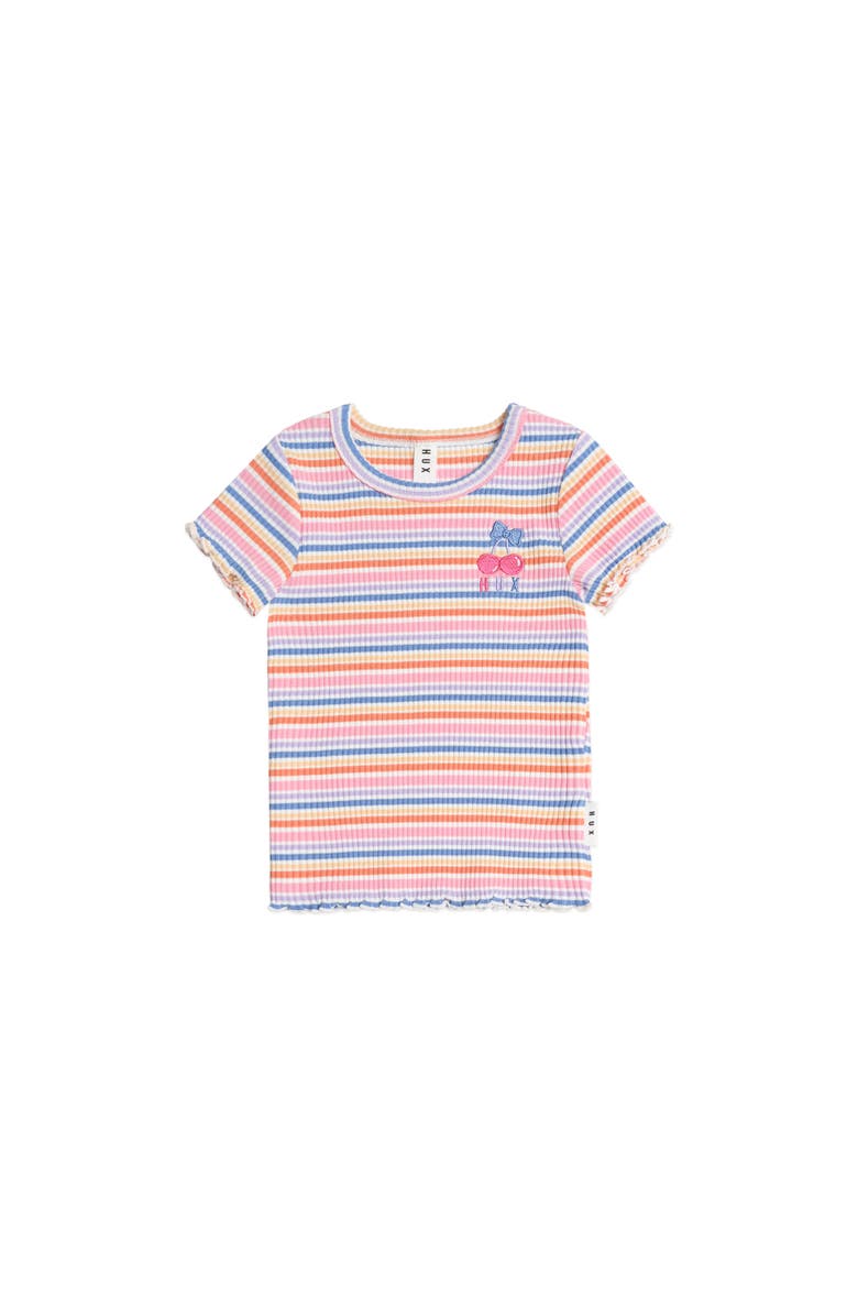 Huxbaby Rainbow Rib Tee, Main, color, Multi