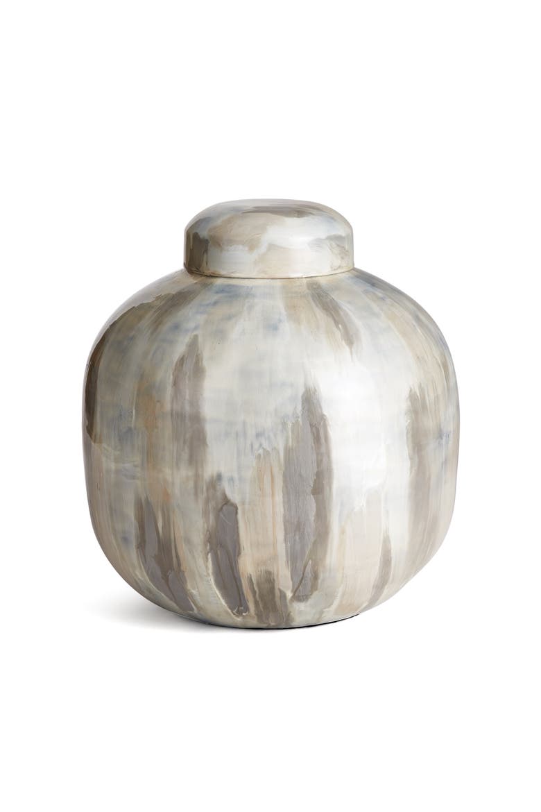 Almeta Lidded Urn, Main, color, White