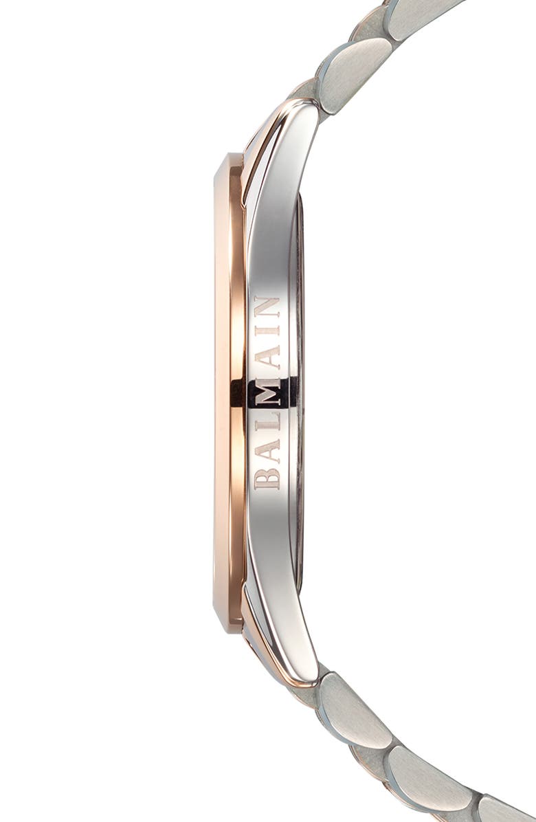 Balmain Gent Bracelet Watch, 40mm, Alternate, color, Two Tone