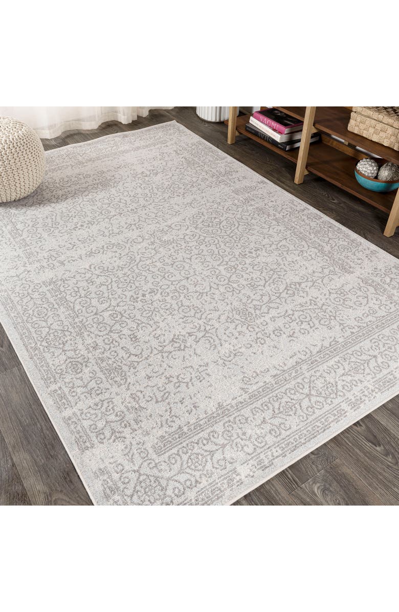 JONATHAN Y Ferro Filigree Area Rug, Alternate, color, Gray/Dark Gray