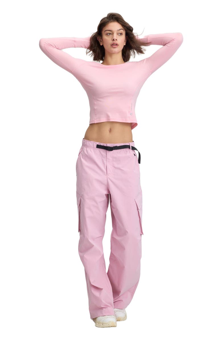 COZY ZERO Women's 100% Merino Running L/S Watch Window, Alternate, color, Pink