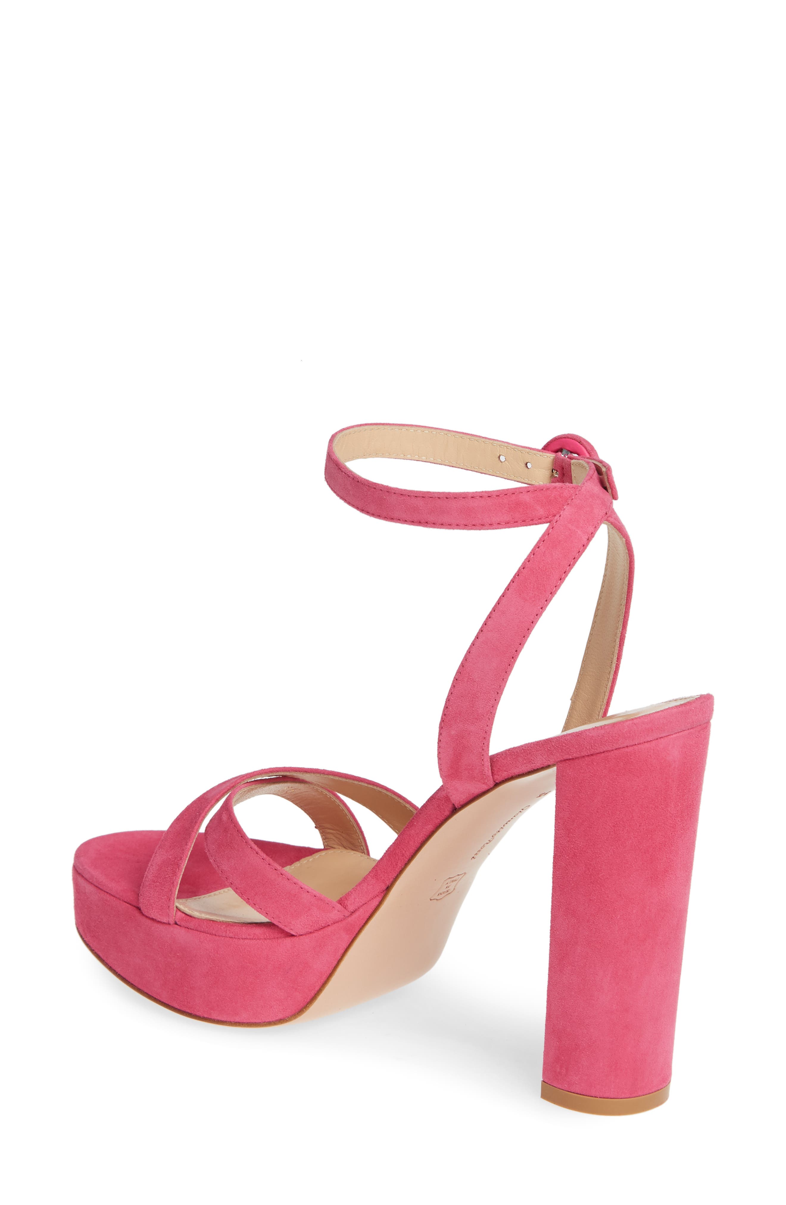 Gianvito Rossi Ankle Strap Platform Sandal, Alternate, color, 