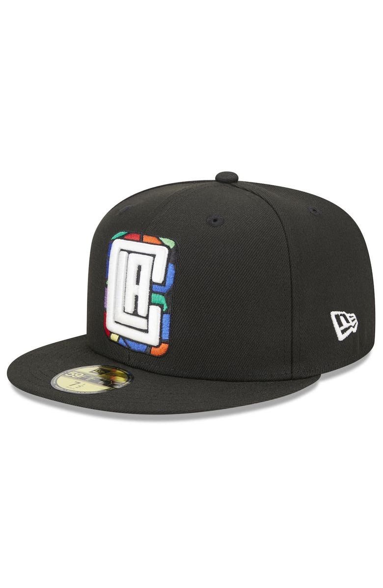 New Era Men's New Era  Black LA Clippers 2022/23 City Edition Alternate Logo 59FIFTY Fitted Hat, Alternate, color, 