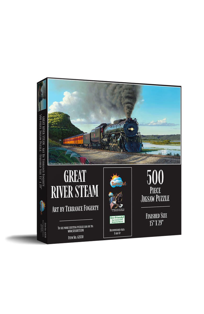 Sunsout Great River Stream 500 piece Jigsaw Puzzle for Adults, Main, color, Multicolor