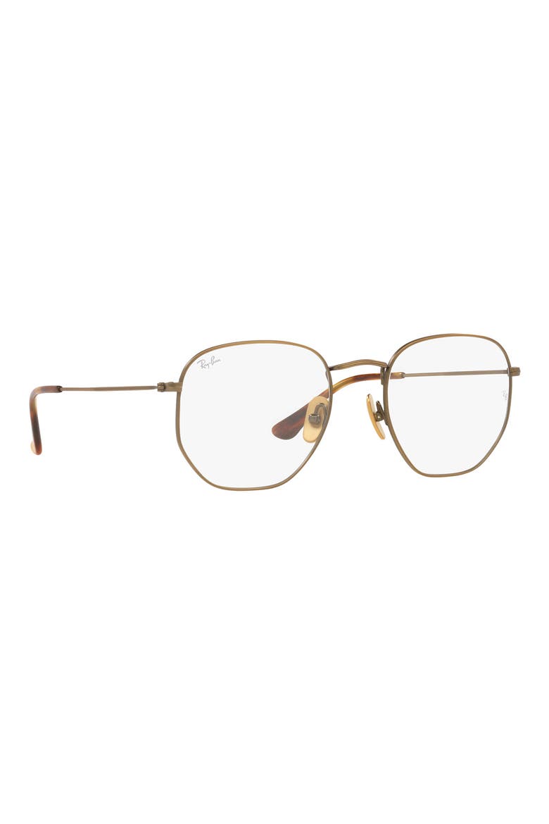 RX8148V 54mm Irregular Optical Glasses, Alternate, color, GOLD
