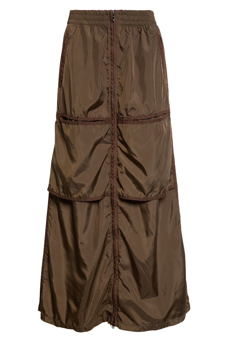 O-Hyton Maxi Skirt, Main, color, BROWN