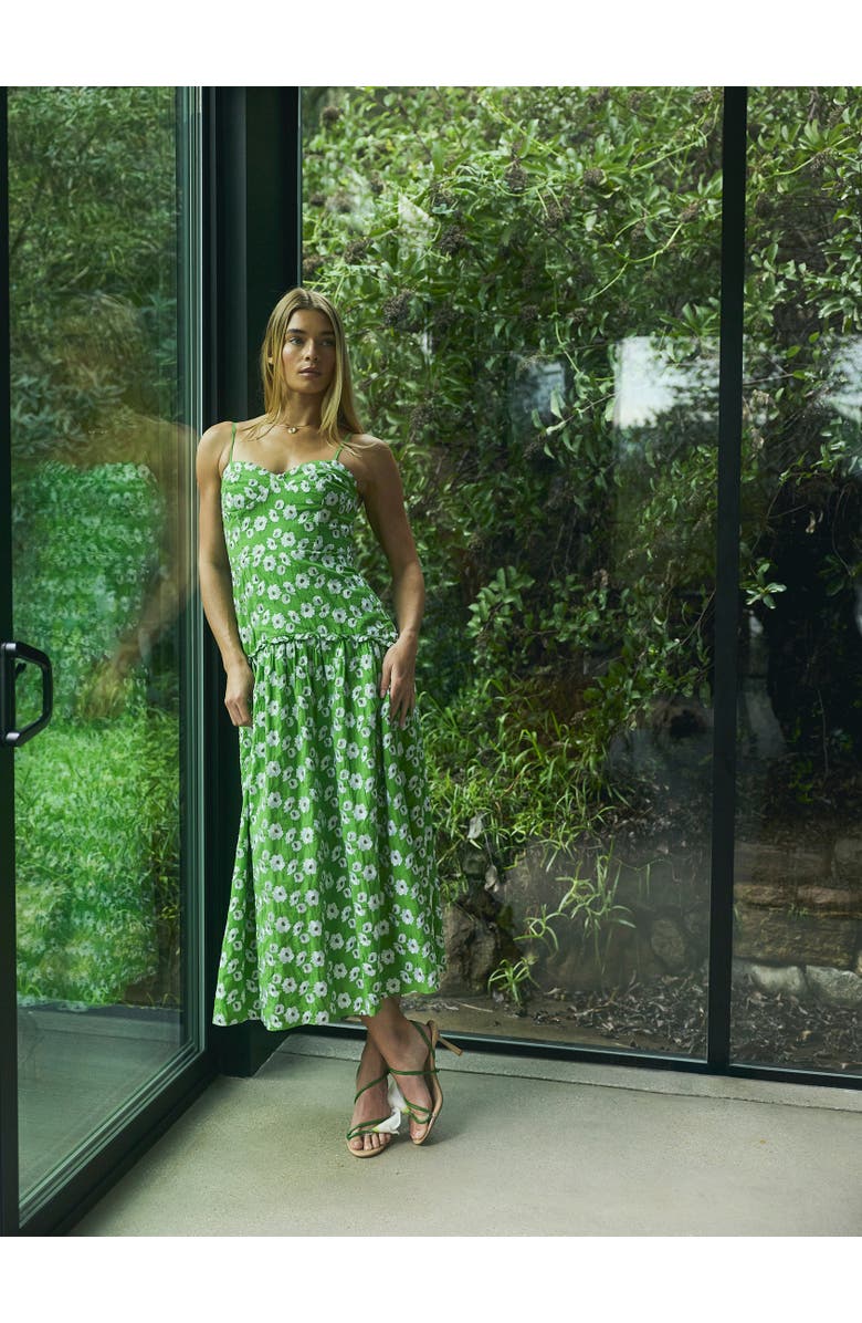 Eddy Lydia Dress, Alternate, color, Magnolia Green Embroidery