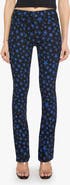 MOTHER The Patch Pocket Insider Sneak Star Print High Waist Bootcut Jeans