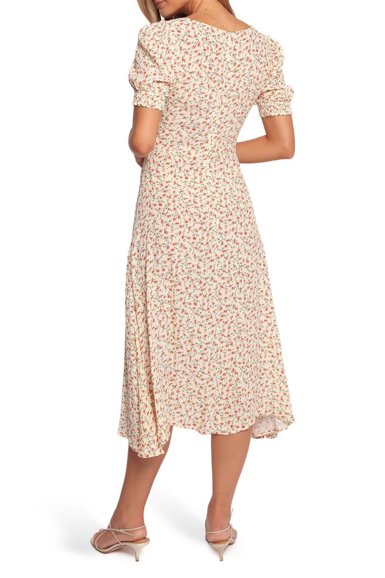 Franklin Floral Midi Dress, Alternate, color, CREAM FLORAL
