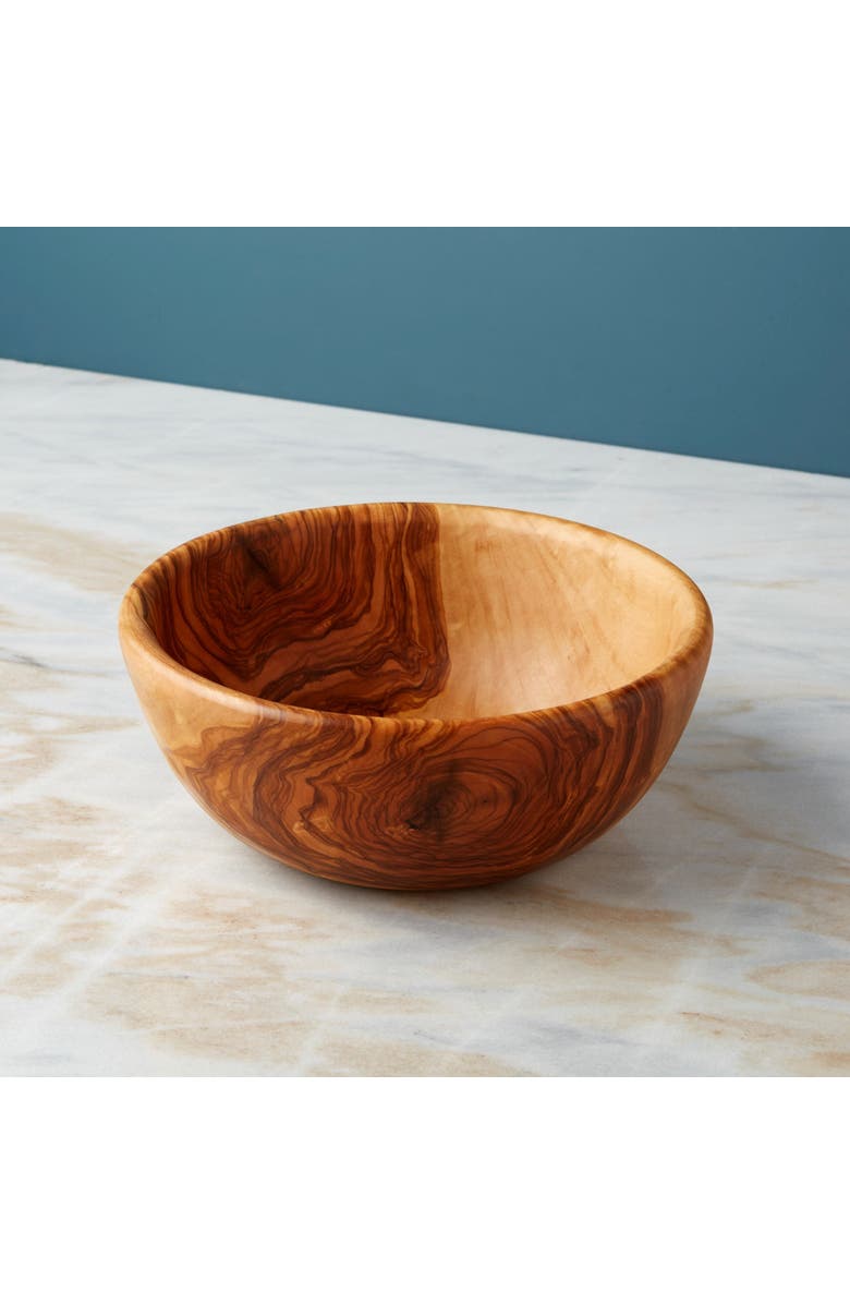 Be Home Olive Wood Salad Bowl, Alternate, color, Olive