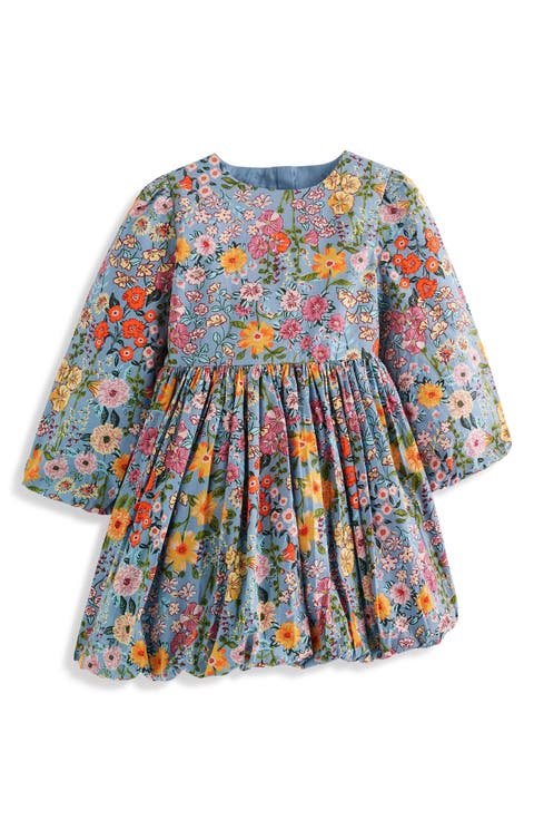 Kids' Long Sleeve Bubble Hem Dress