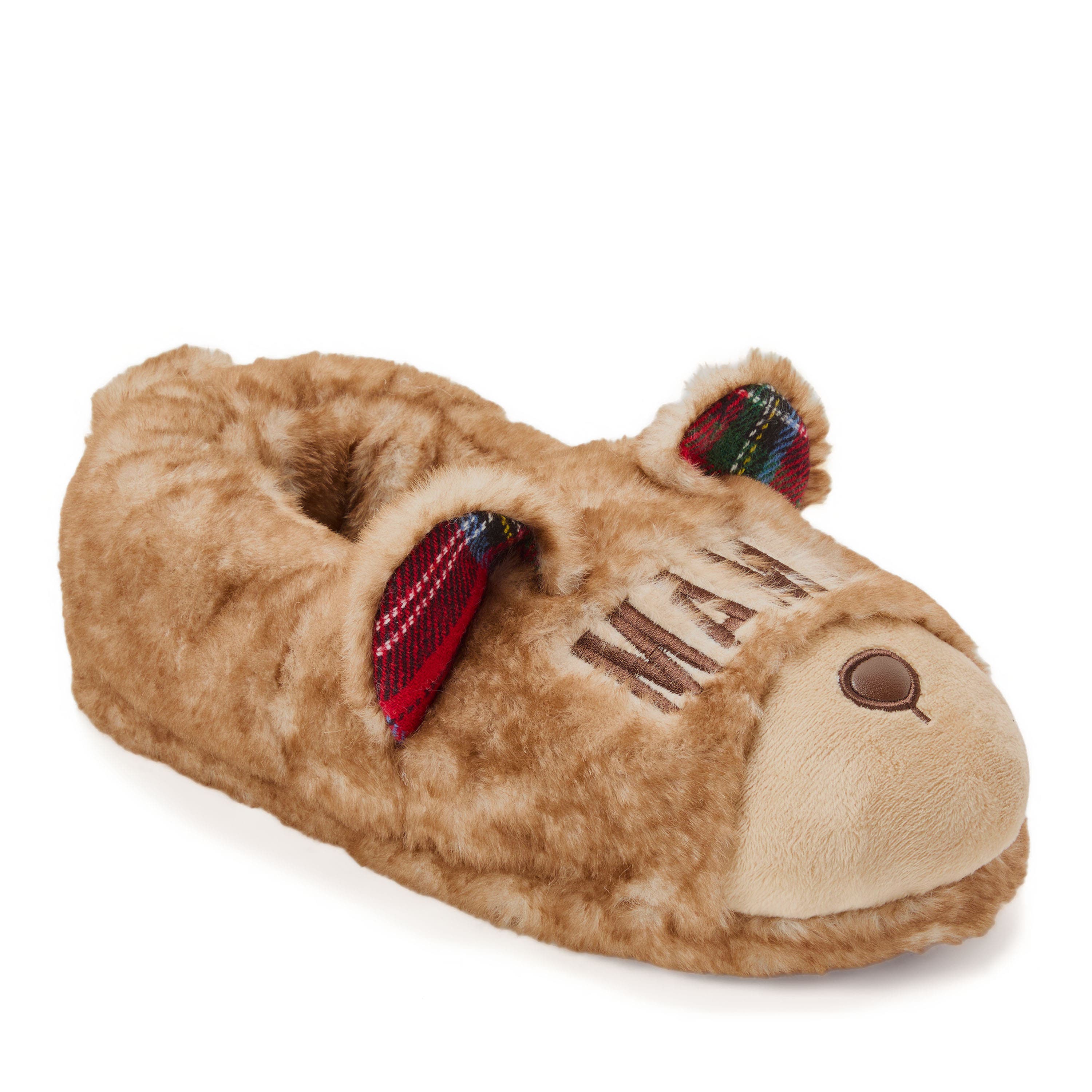 DEARFOAMS Mama Bear Closed Back Slipper, Alternate, color, Frost