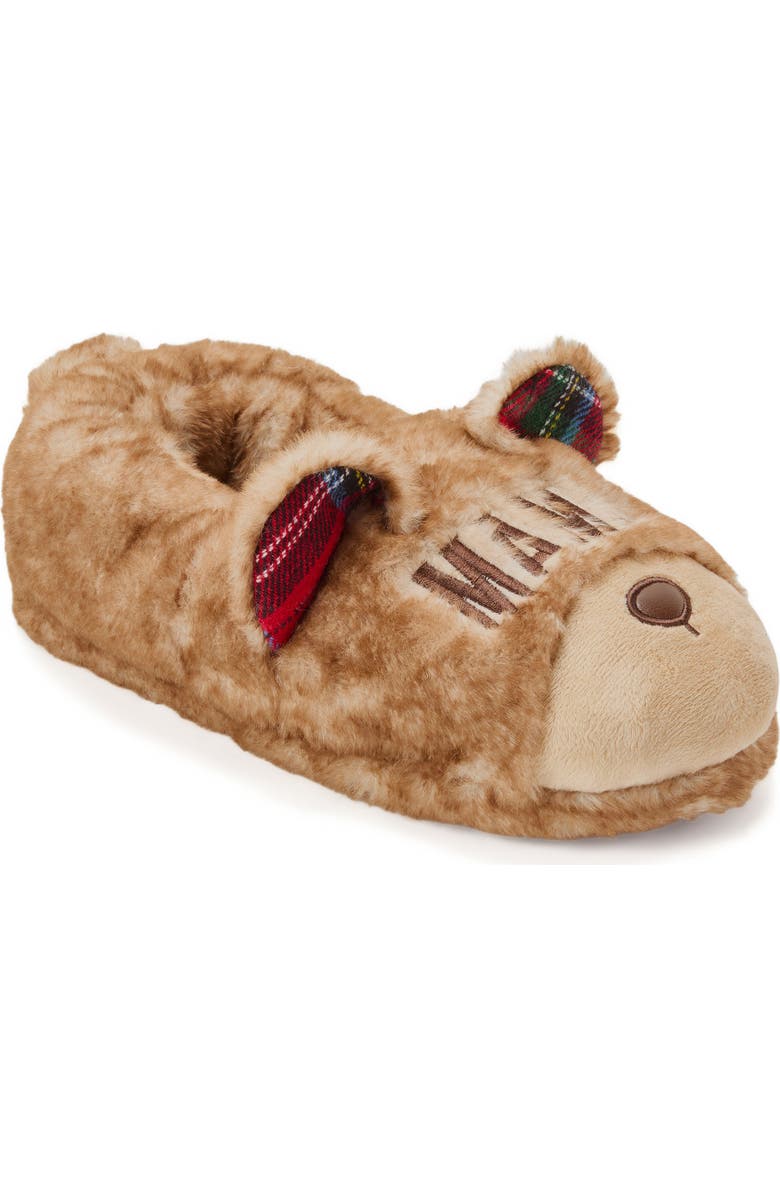DEARFOAMS Mama Bear Closed Back Slipper, Alternate, color, Frost
