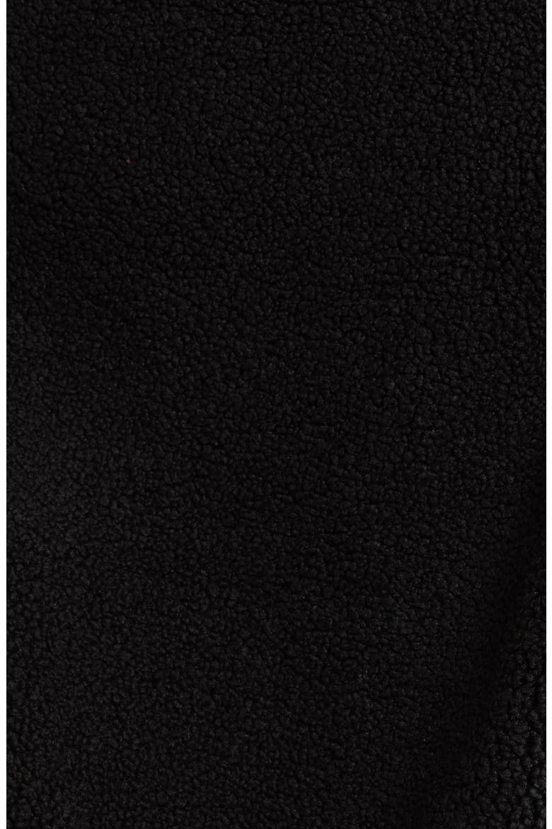 Oversize Faux Shearling Vest, Alternate, color, BLACK