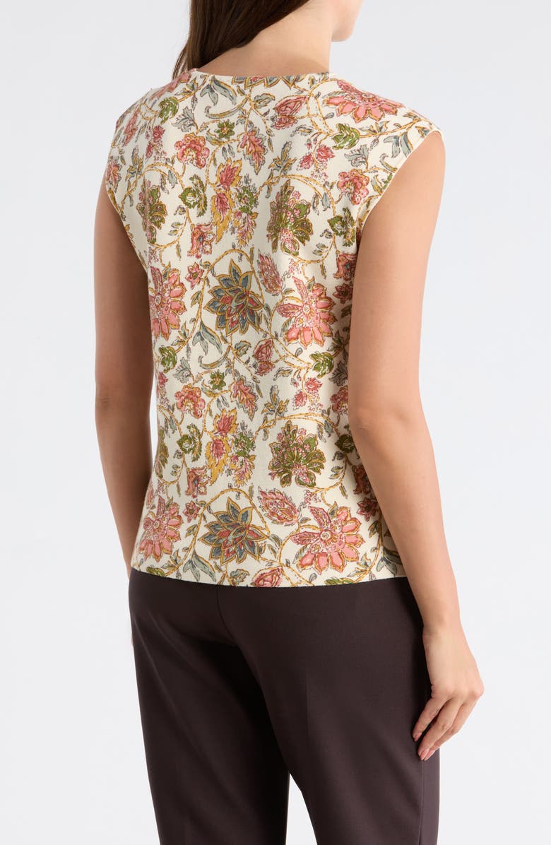 ELIE ELIE TAHARI Floral Jacquard Sweater, Alternate, color, Chintz Floral Print
