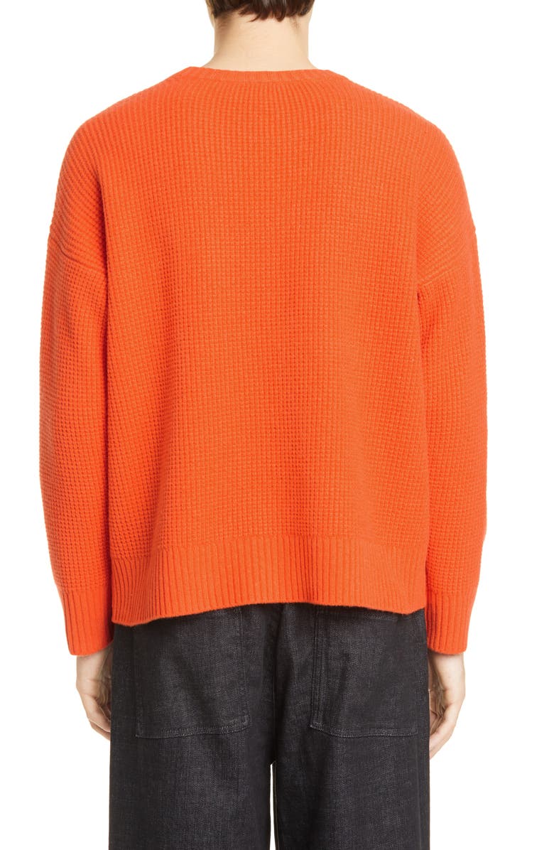 Eileen Fisher Waffle Knit Recycled Cashmere Blend Sweater, Alternate, color,