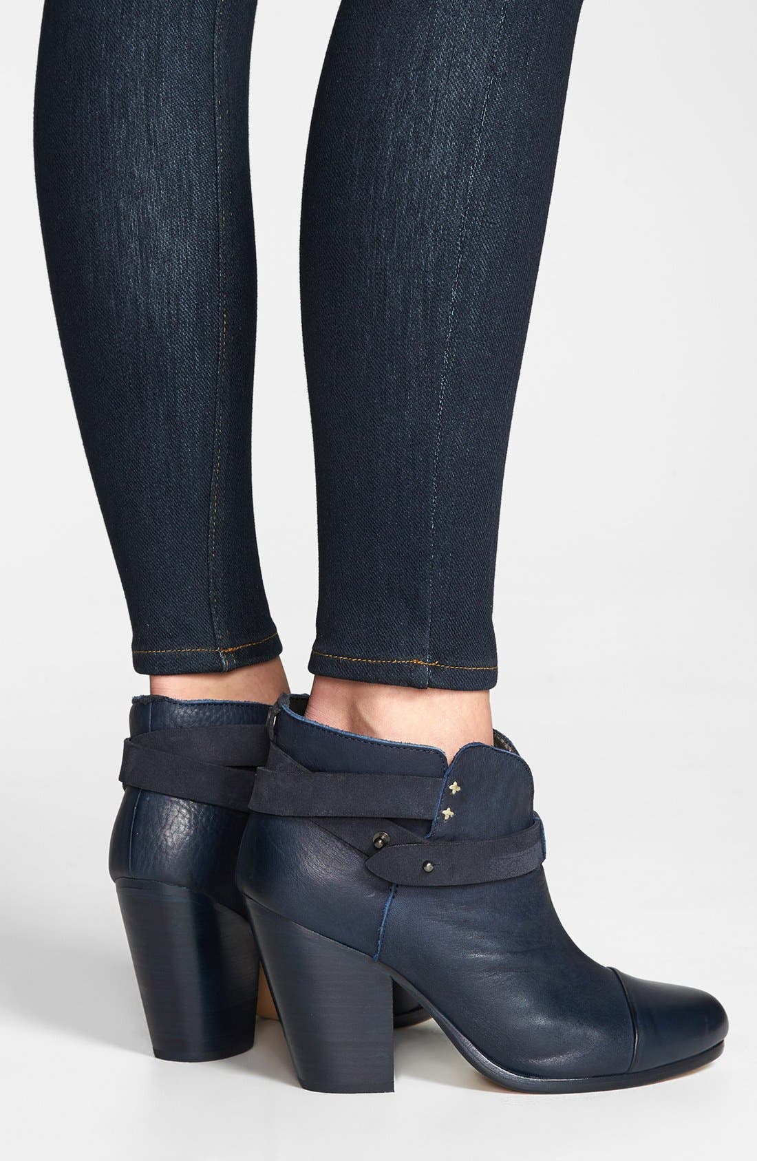 'Harrow' Ankle Boot, Alternate, color, NAVY