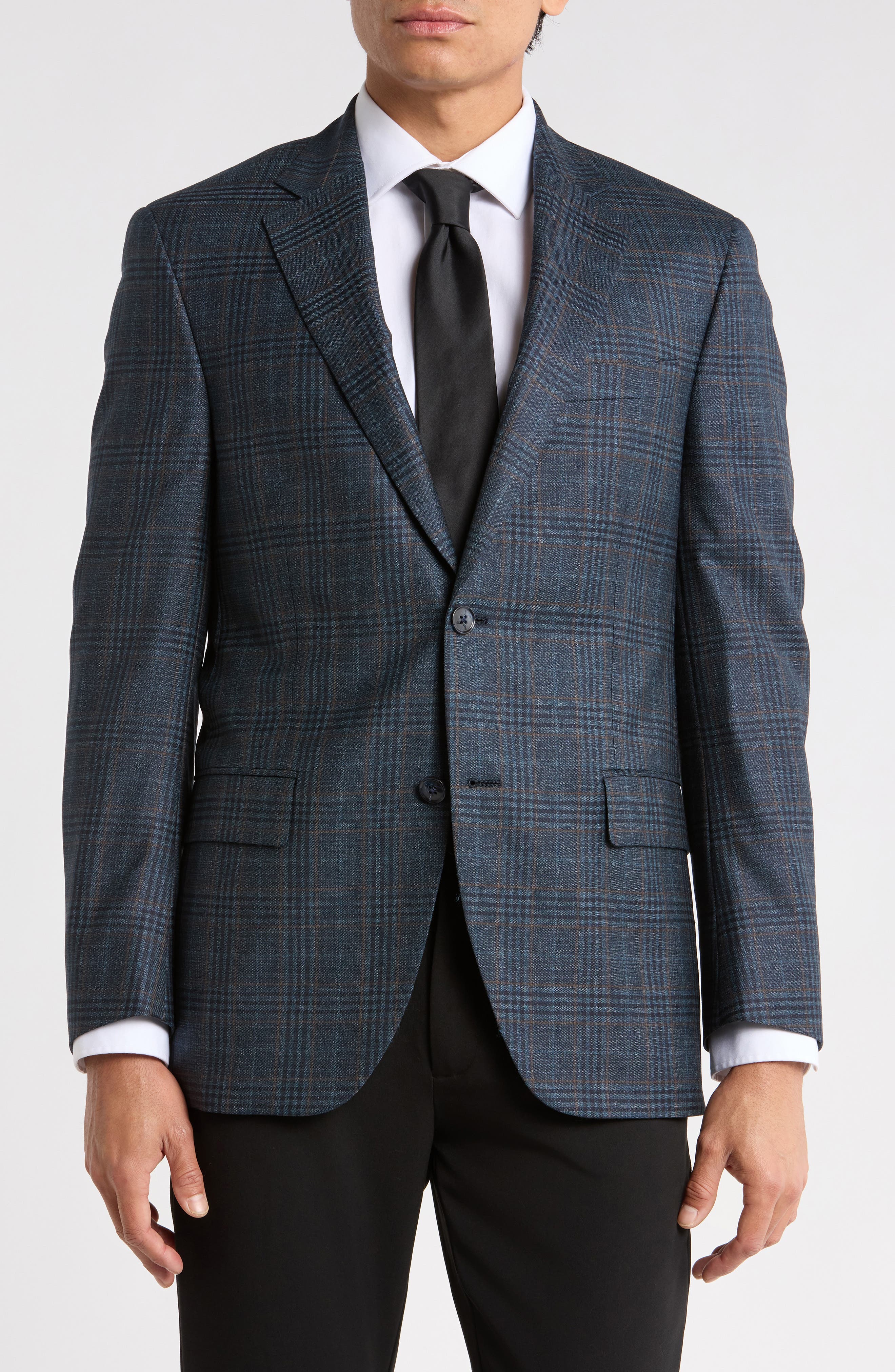 Flynn Classic Plaid Wool Sport Coat