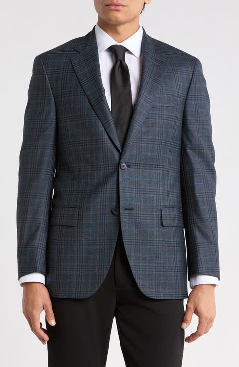 Flynn Classic Plaid Wool Sport Coat
