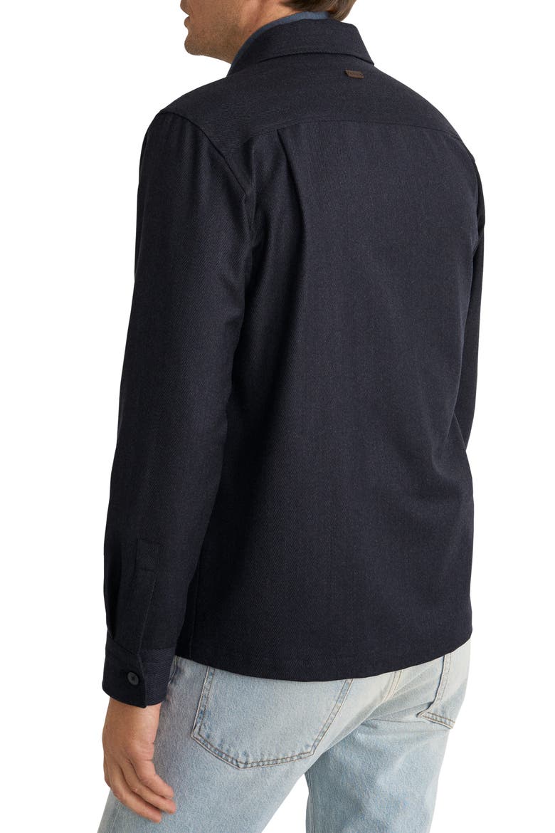 Wool Overshirt, Alternate, color, NAVY