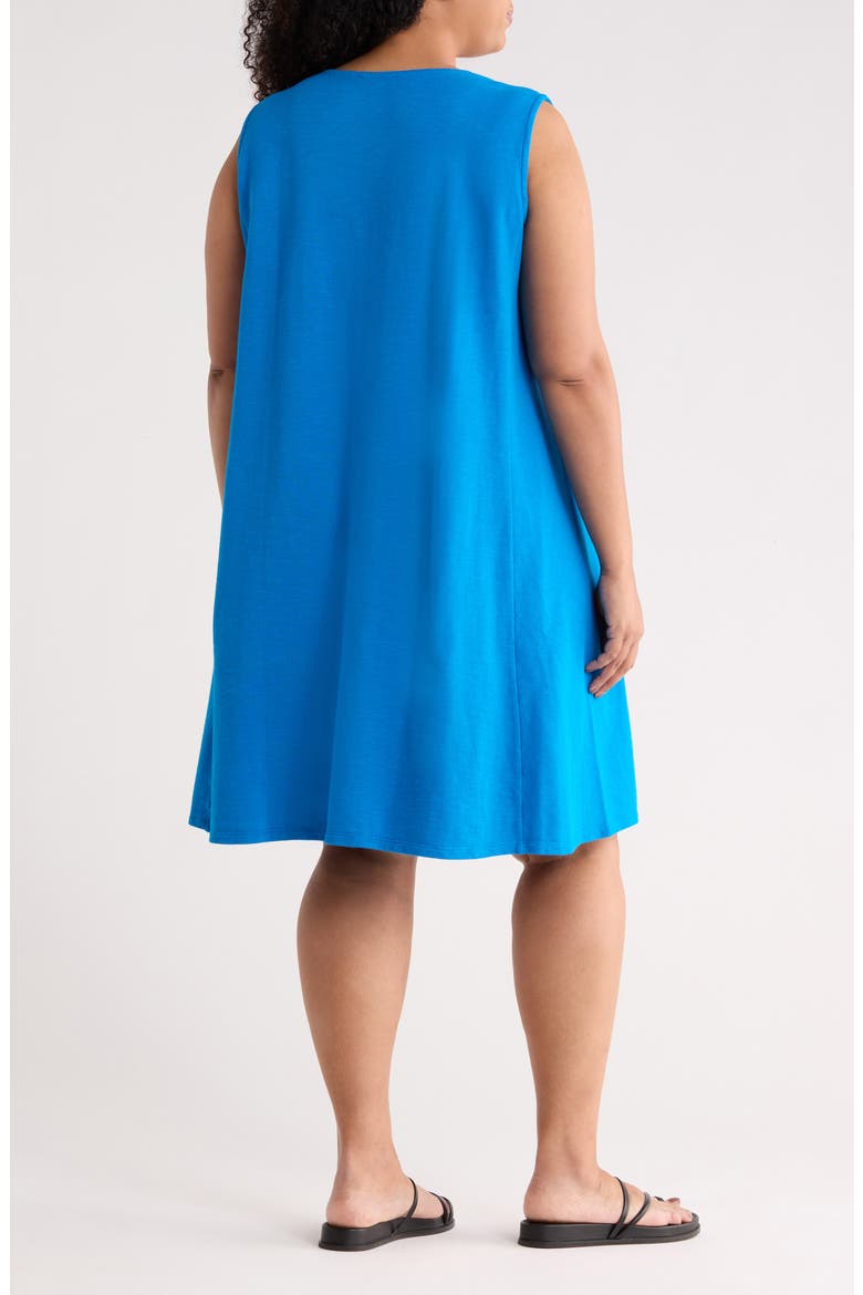 Sleeveless Organic Cotton A-Line Dress, Alternate, color, IBIZA