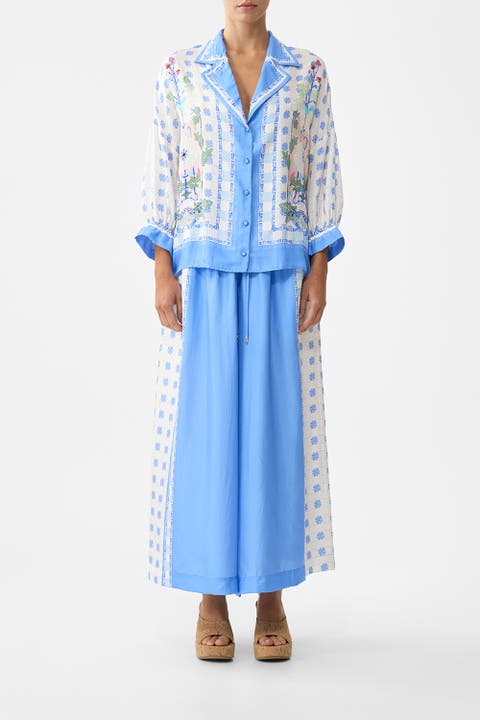 Wide Leg Elastic Waist Pant