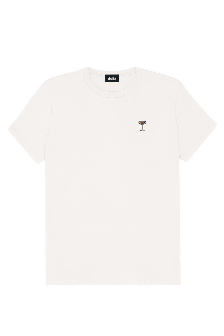 Womens Coffee Martini Jersey Relaxed Tee, Alternate, color, Vintage White