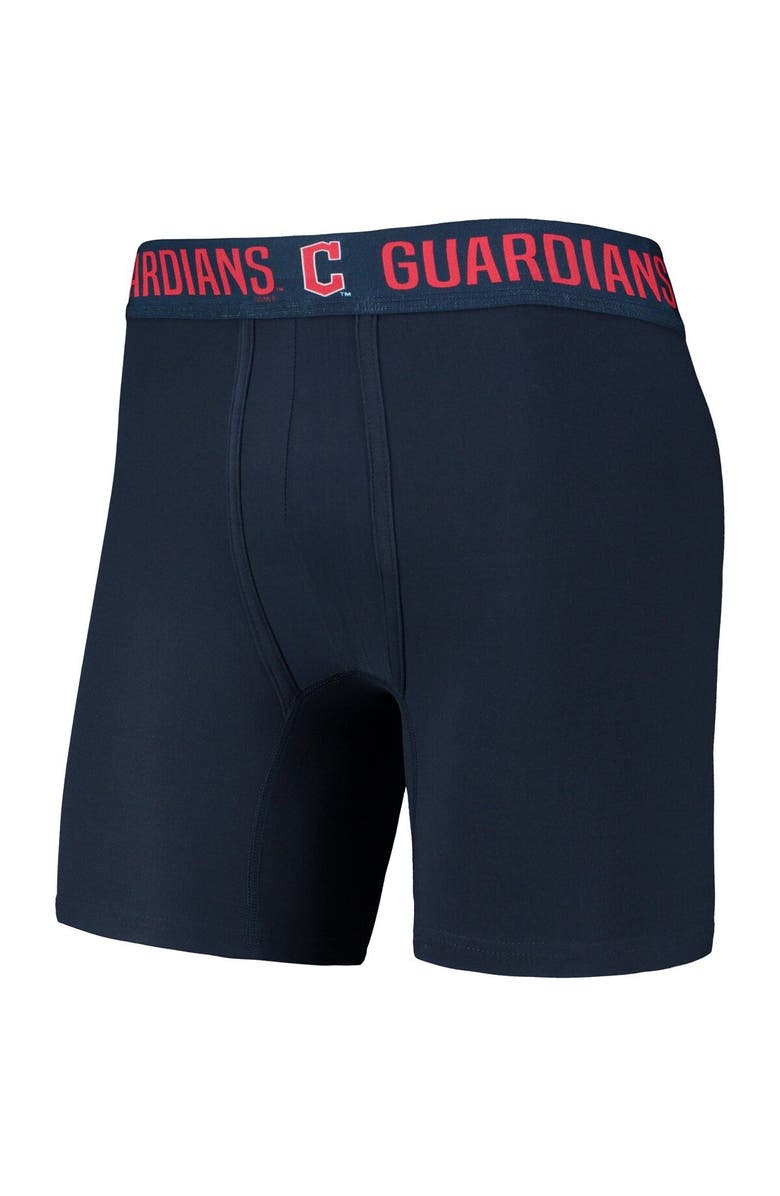 CONCEPTS SPORT Men's Concepts Sport Navy/Red Cleveland Guardians Two-Pack Flagship Boxer Briefs Set, Alternate, color, 