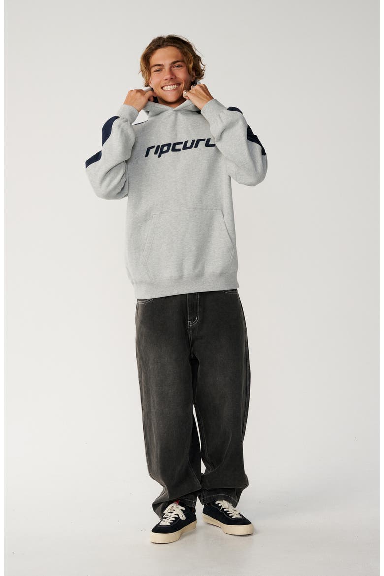 Archive Panel Cotton Blend Hoodie, Alternate, color, GREY MARLE