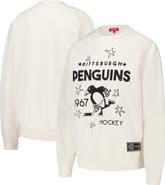 Mitchell & Ness Women's Mitchell & Ness  Cream Pittsburgh Penguins Logo 3.0 Pullover Sweatshirt