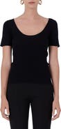 Endless Rose Short Sleeve Ribbed Sweater