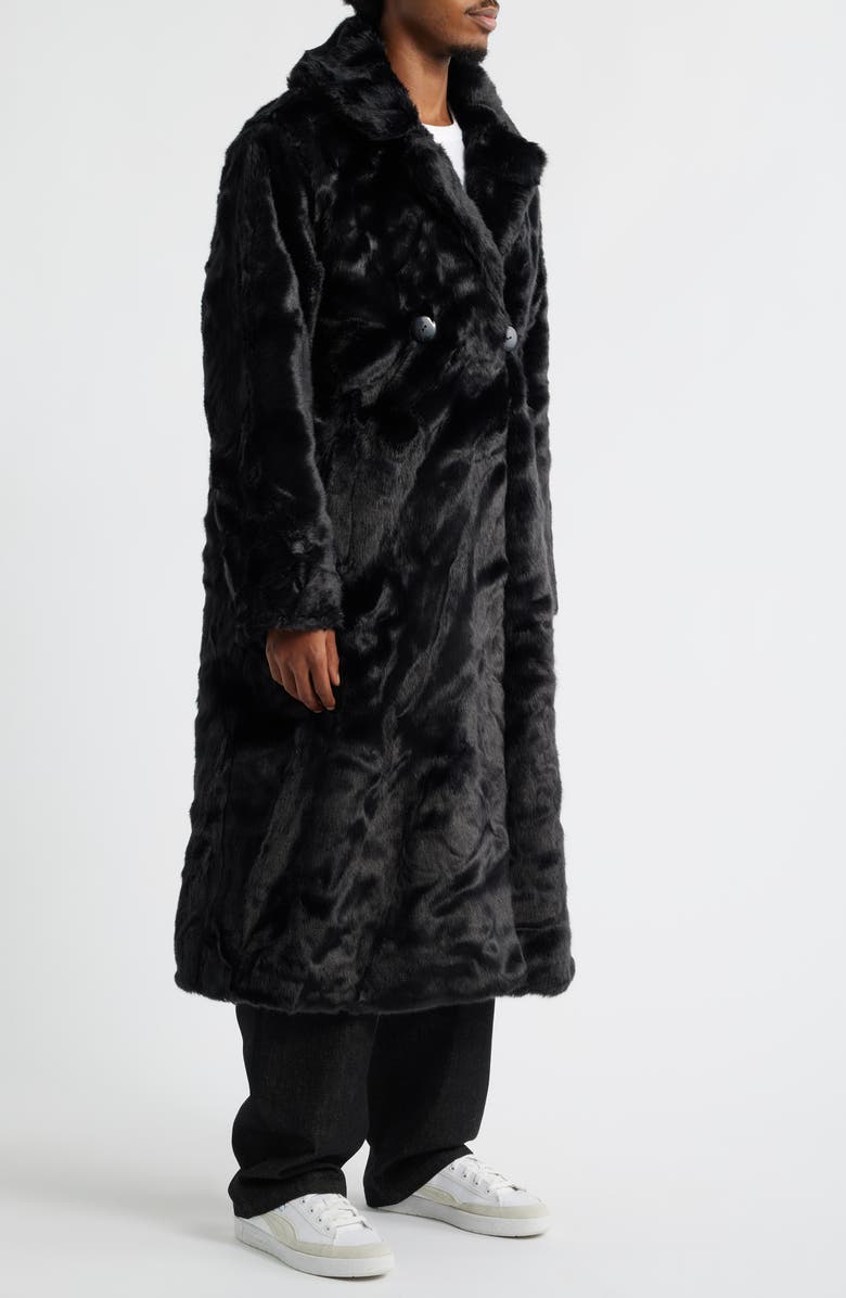 PUMA x A$AP Rocky Flacko Faux Fur Coat, Alternate, color, Puma Black