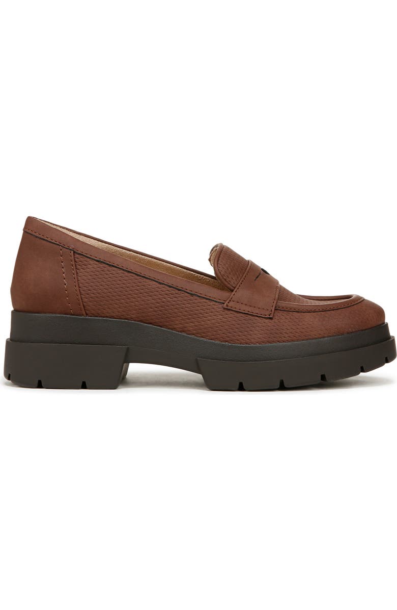 SOUL NATURALIZER Ophelia Lug Sole Penny Loafer, Alternate, color, Cappuccino Brown Faux Leather