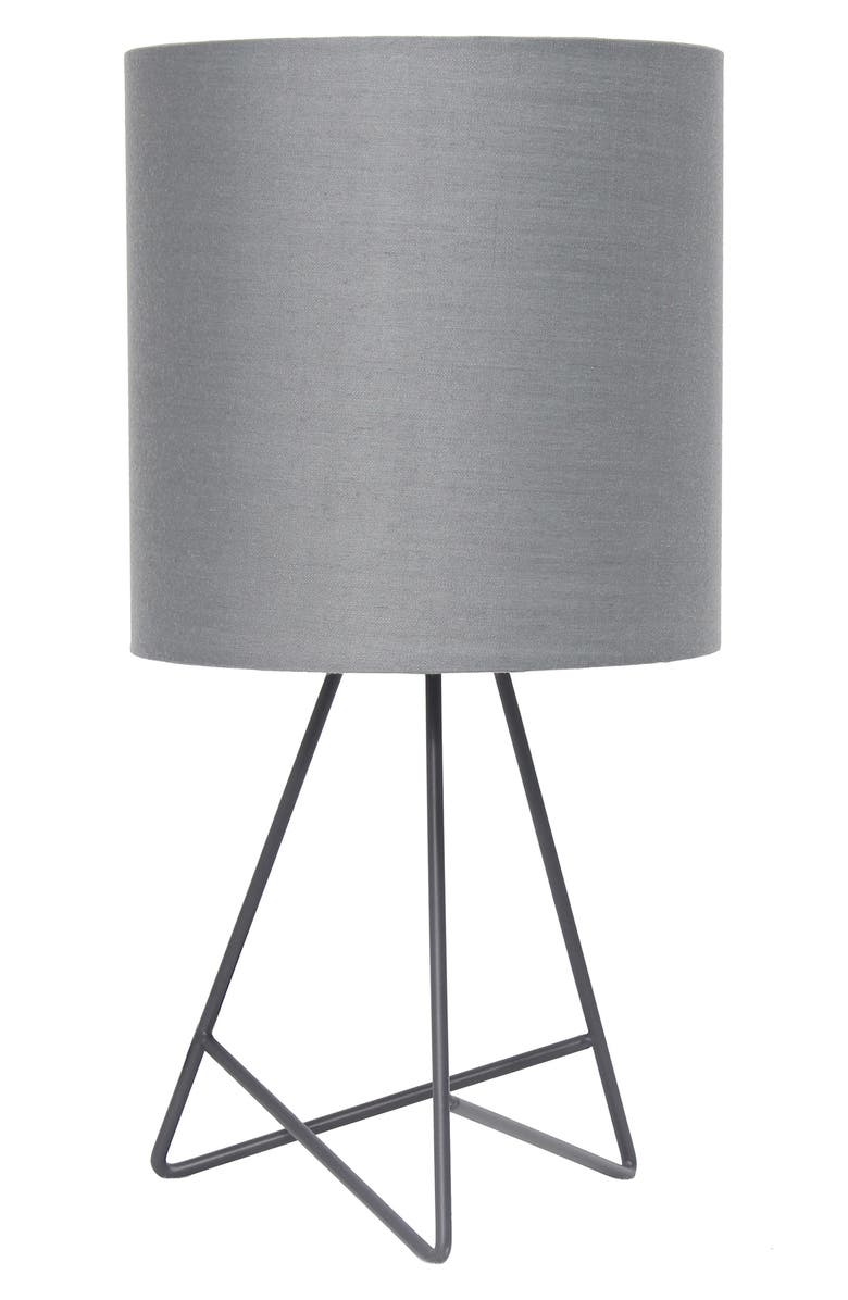 LALIA HOME Glamora Table Lamp, Main, color, Grey