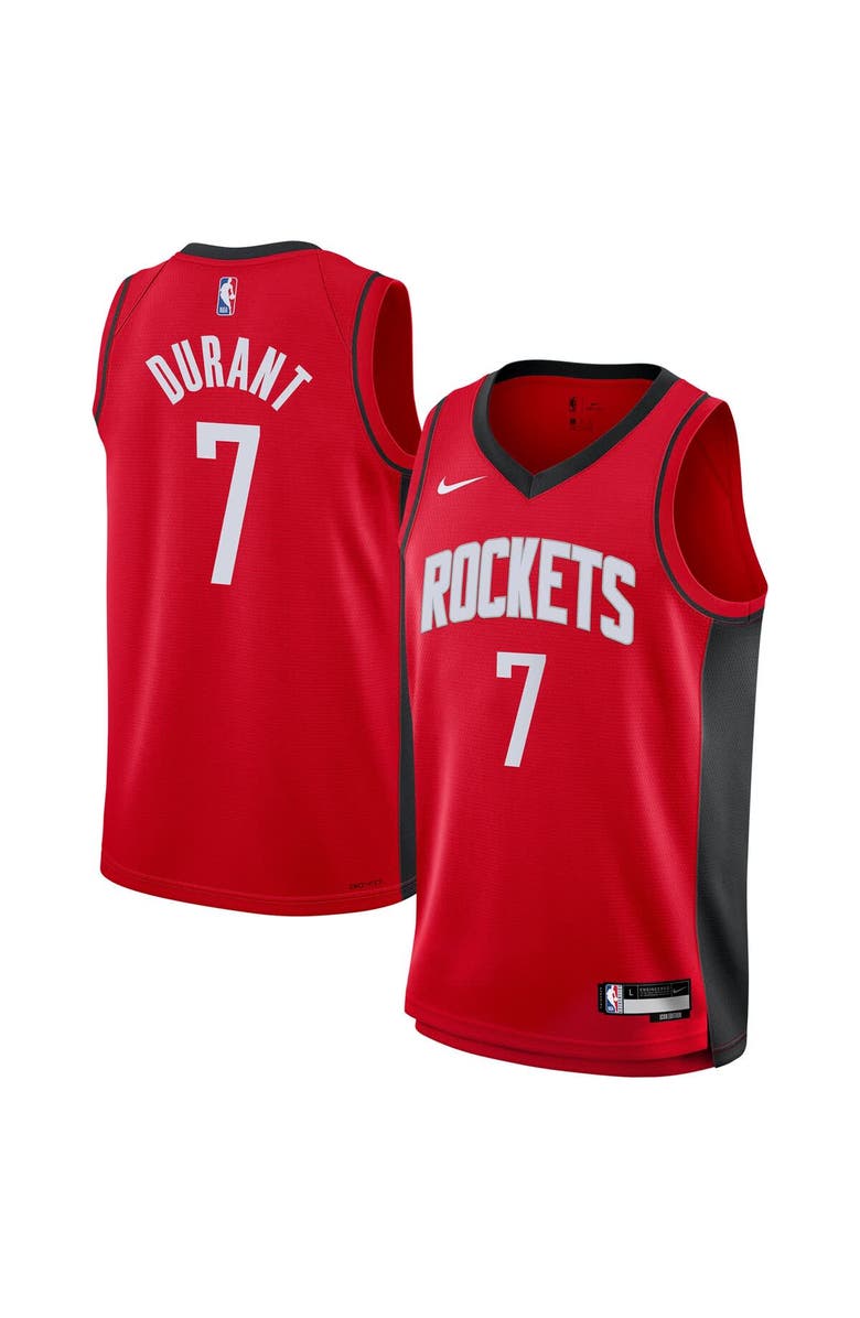 Nike Youth Nike Kevin Durant Red Houston Rockets Swingman Jersey - Icon Edition, Main, color, Red