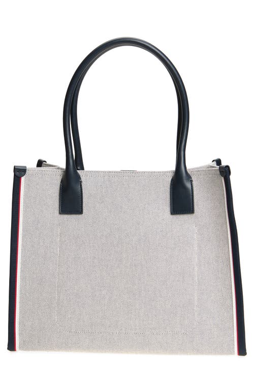 Christian Louboutin Large Nastroloubi Fique À Vontade Canvastote In Navy